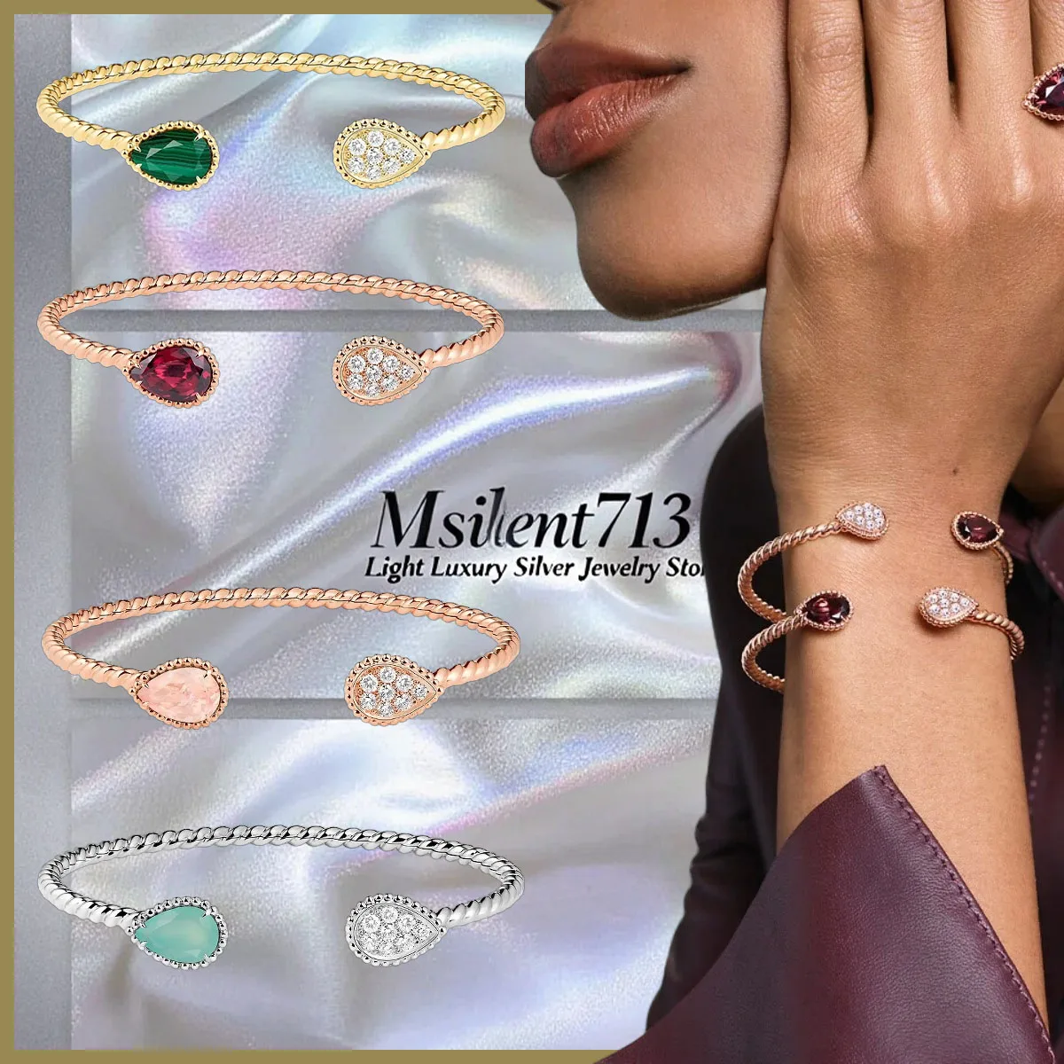 

Роскошный браслет высокого качества 2025 года, классический, универсальный и романтический, идеальный выбор для подарка на день рождения подруге - подарок на день рождения