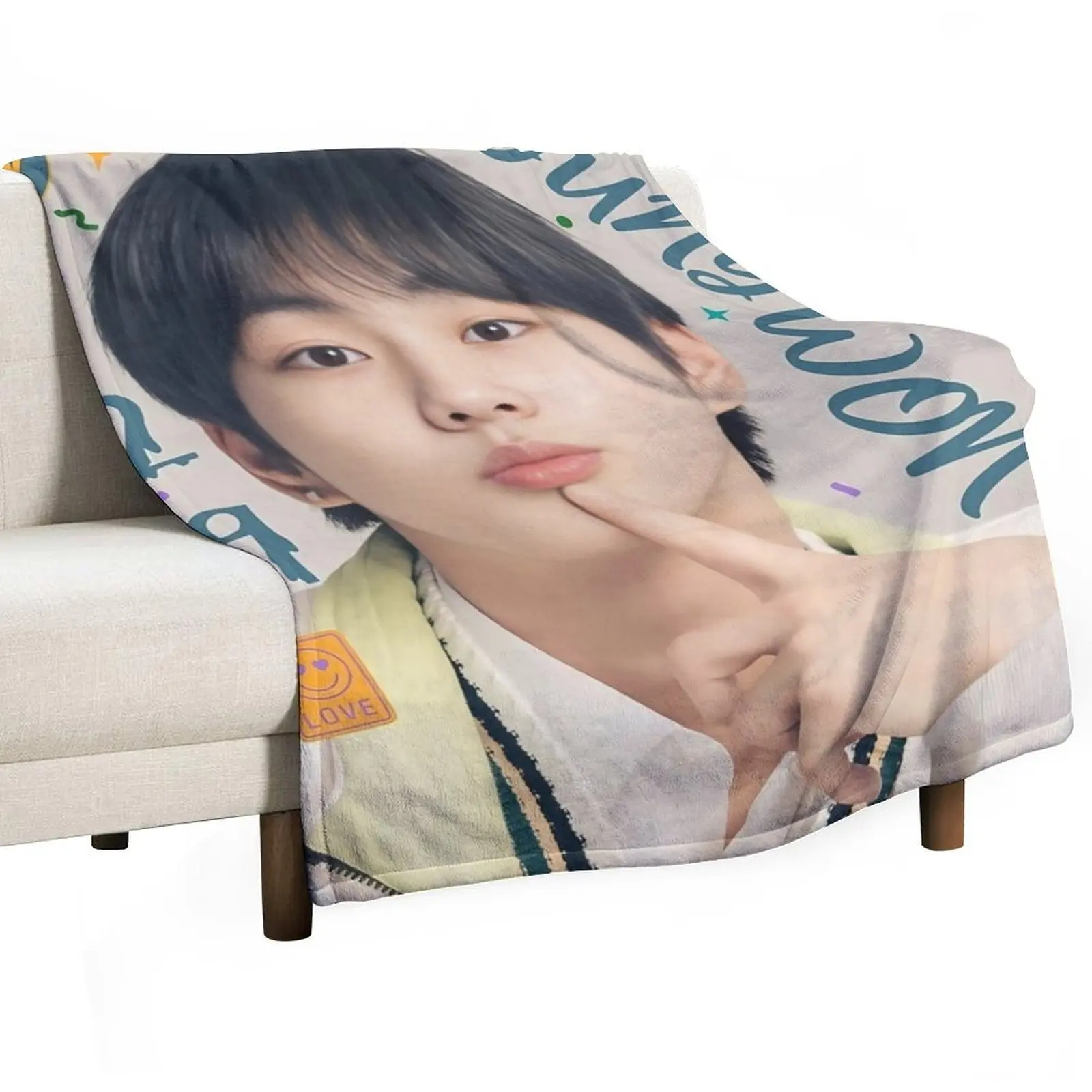 

Jungwon birthday (KPOP) Throw Blanket Moving Luxury Thicken Cute Luxury St Blankets