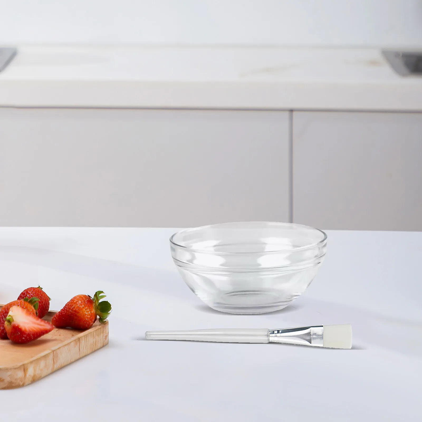 مجموعة فرشاة وعاء القناع مكونة من 12 قطعة للعناية بالبشرة وأدوات التجميل الشفافة DIY لخلط الوجه والطين وقابلة لإعادة الاستخدام وسهلة الحمل