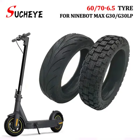60/70-6.5 Max G30 G30D Tire 10inch tube Scooter Tubeless Explosion-proof Electric Bicycle  Wear-resistant Wheel Tyre Black