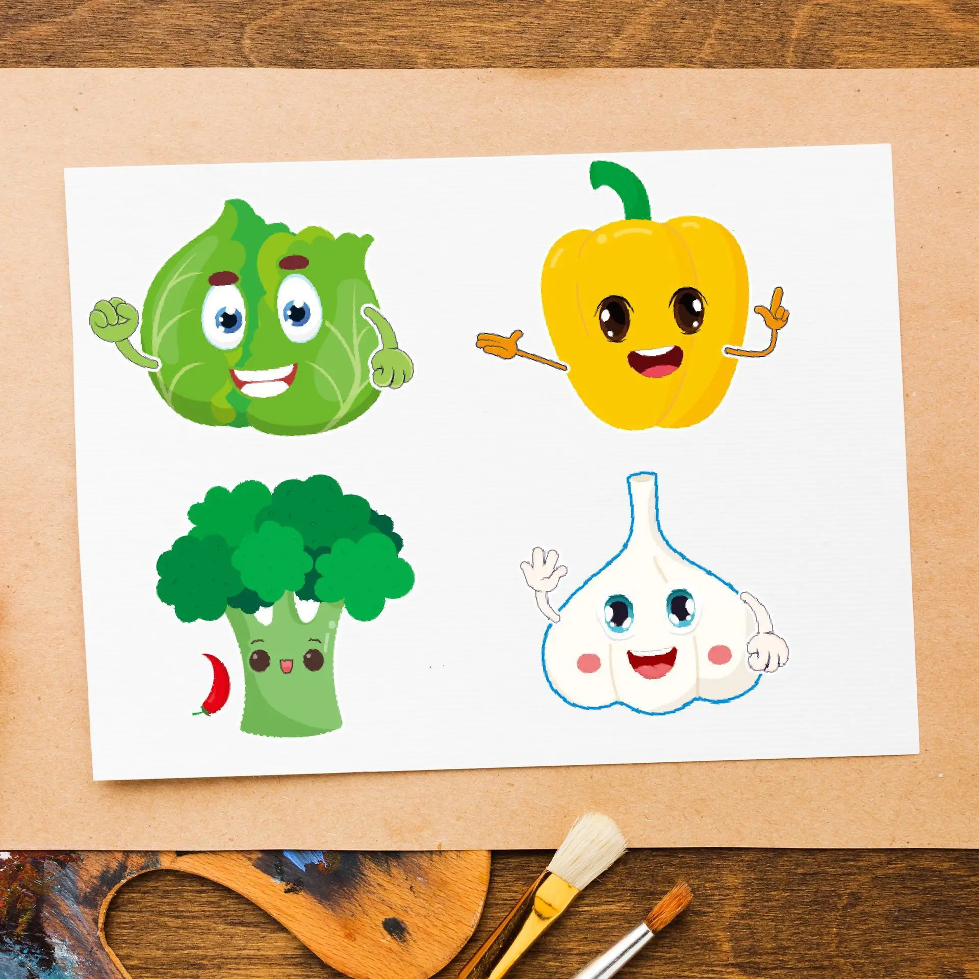 16 arkuszy Naklejek do samodzi – Art And Craft Vegetable recenzja i cena
