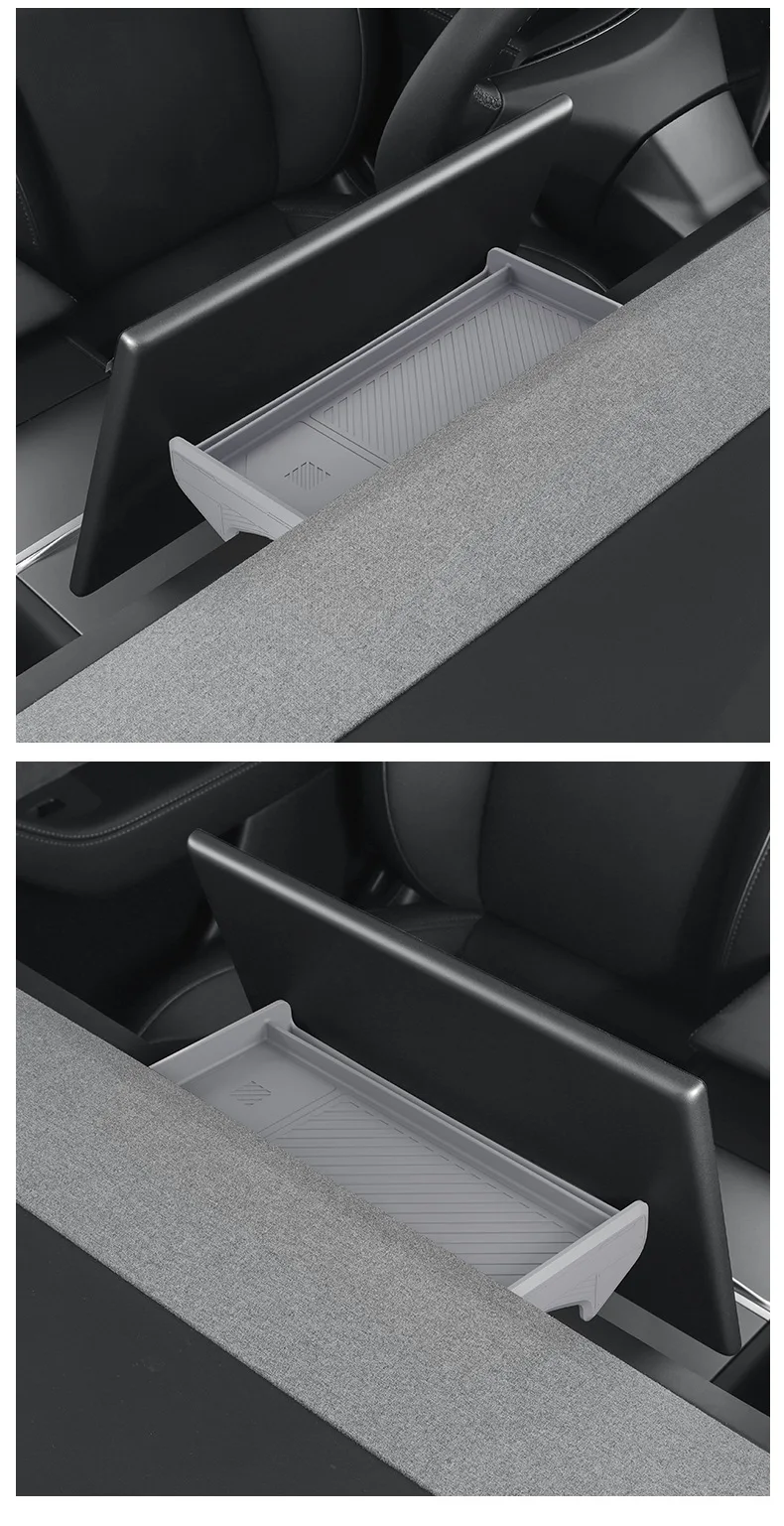 Aufbewahrungsfach für Tesla Model Y YL Juniper 2025 Model 3 Highland, Aufbewahrungsbox für den hinteren Bildschirm, Armaturenbretthalterung, Taschentuchbox, ECT-Panel – Detail 12