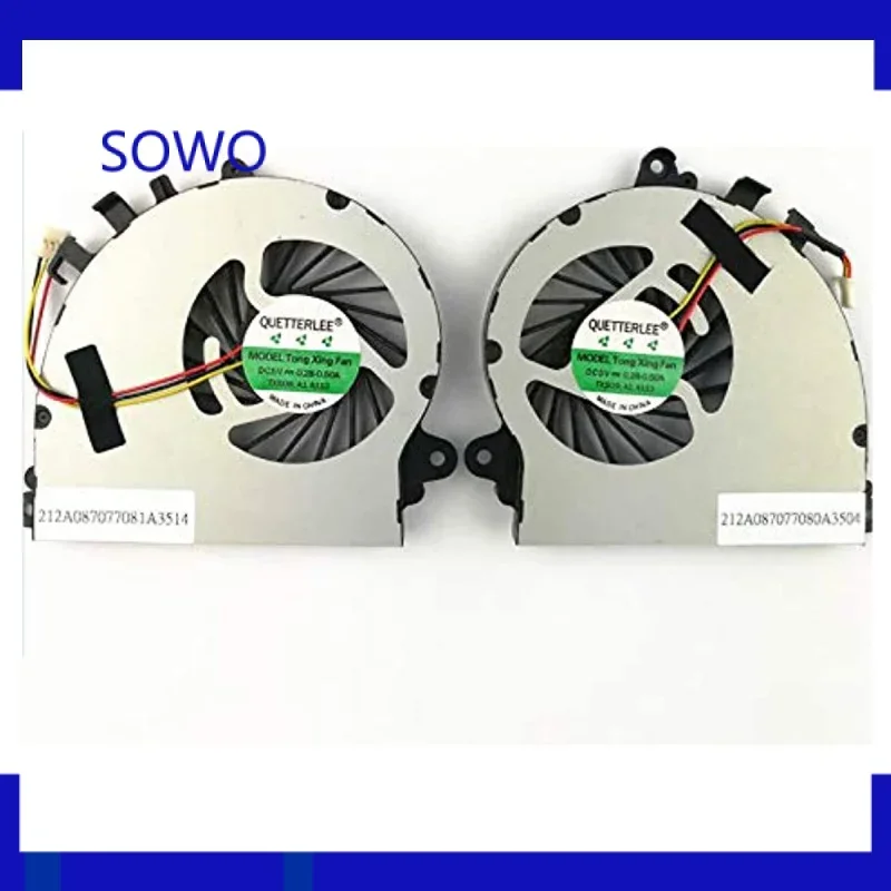 Replacement Fan for MSI GS72 GS72 6QD GS72 Stealth Pro GS70 2OD GS70 2PE GS70 ONC GS70 MS-1771 Series CPU GPU A Pair Cooling Fan