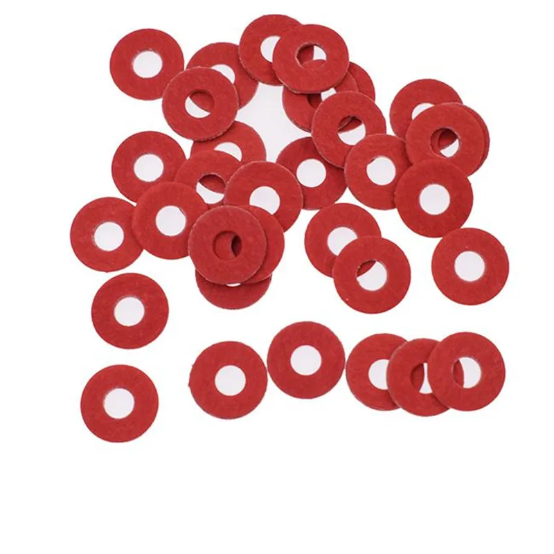 20-100 M2 M2.5 M3 M4 M5 M6 M8 M10 M12 M16 Red Steel Paper Fiber Insulating Flat Washer Insulation Plain Gasket Ring Meson Spacer