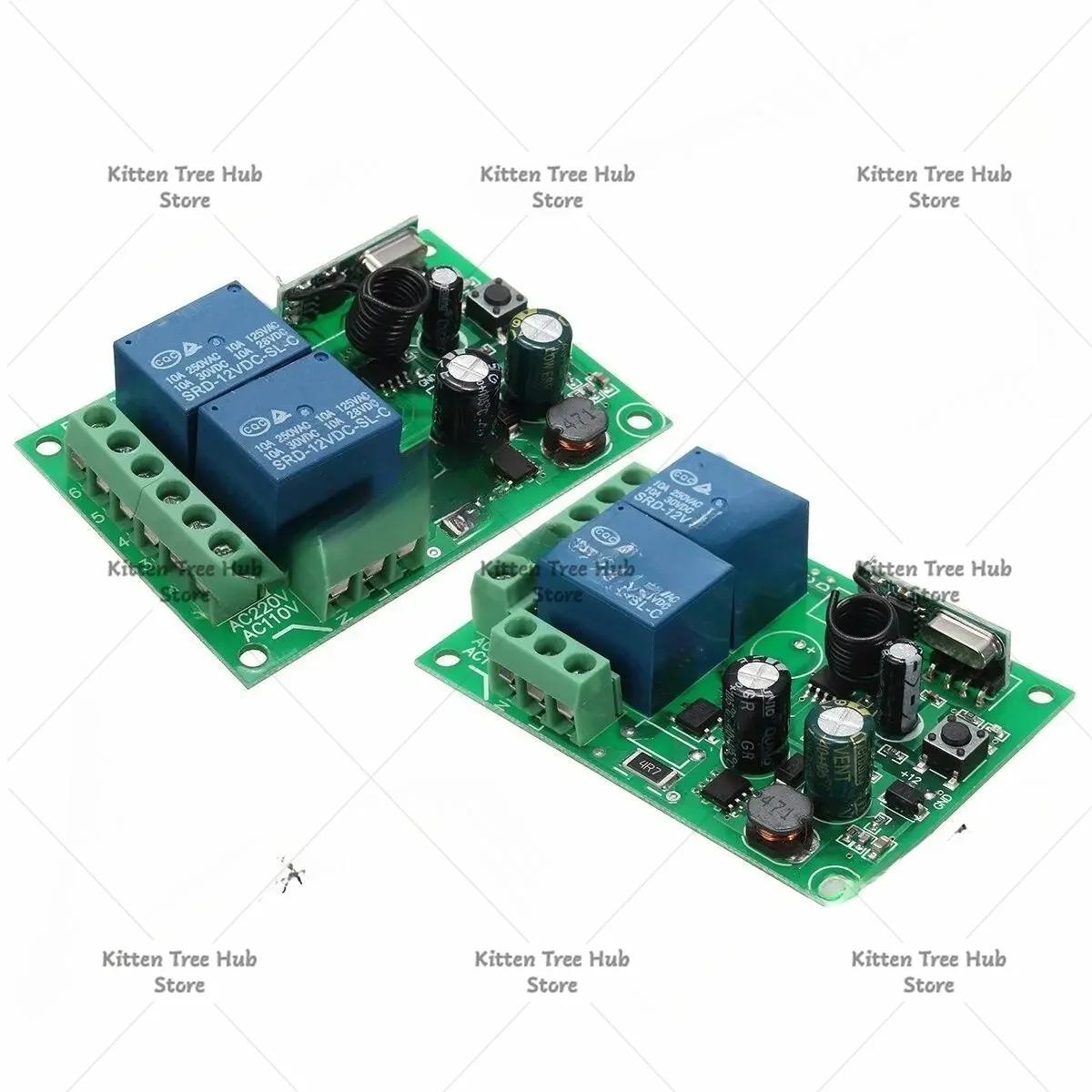 AC85-250V2 channel remote control switch wide voltage 2 channel 315 MHZ433.92MHZ without remote control