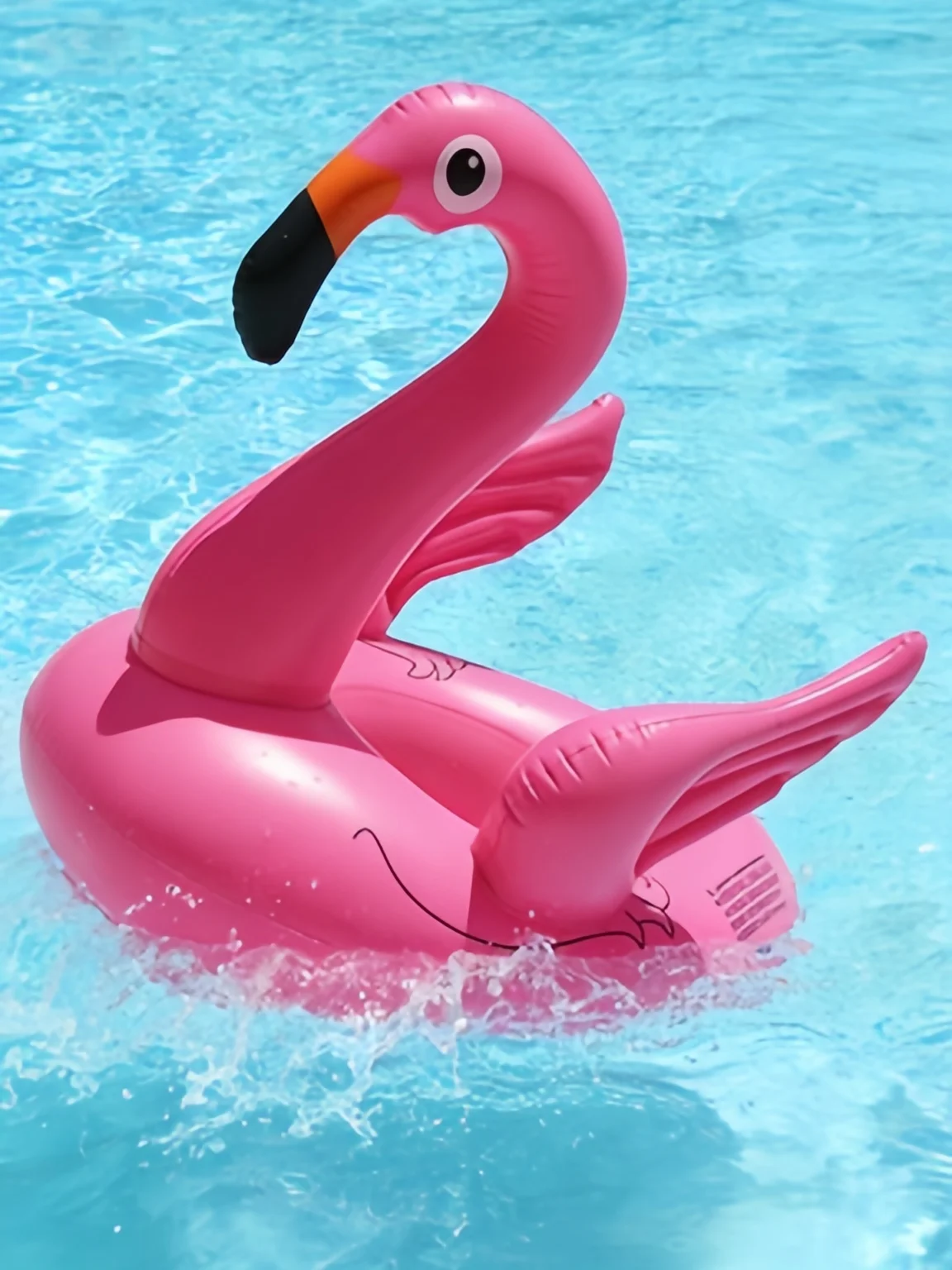 1 pc cartoon inflatable seat cushion swimming ring, cartoon animal-shaped pool float (random style)