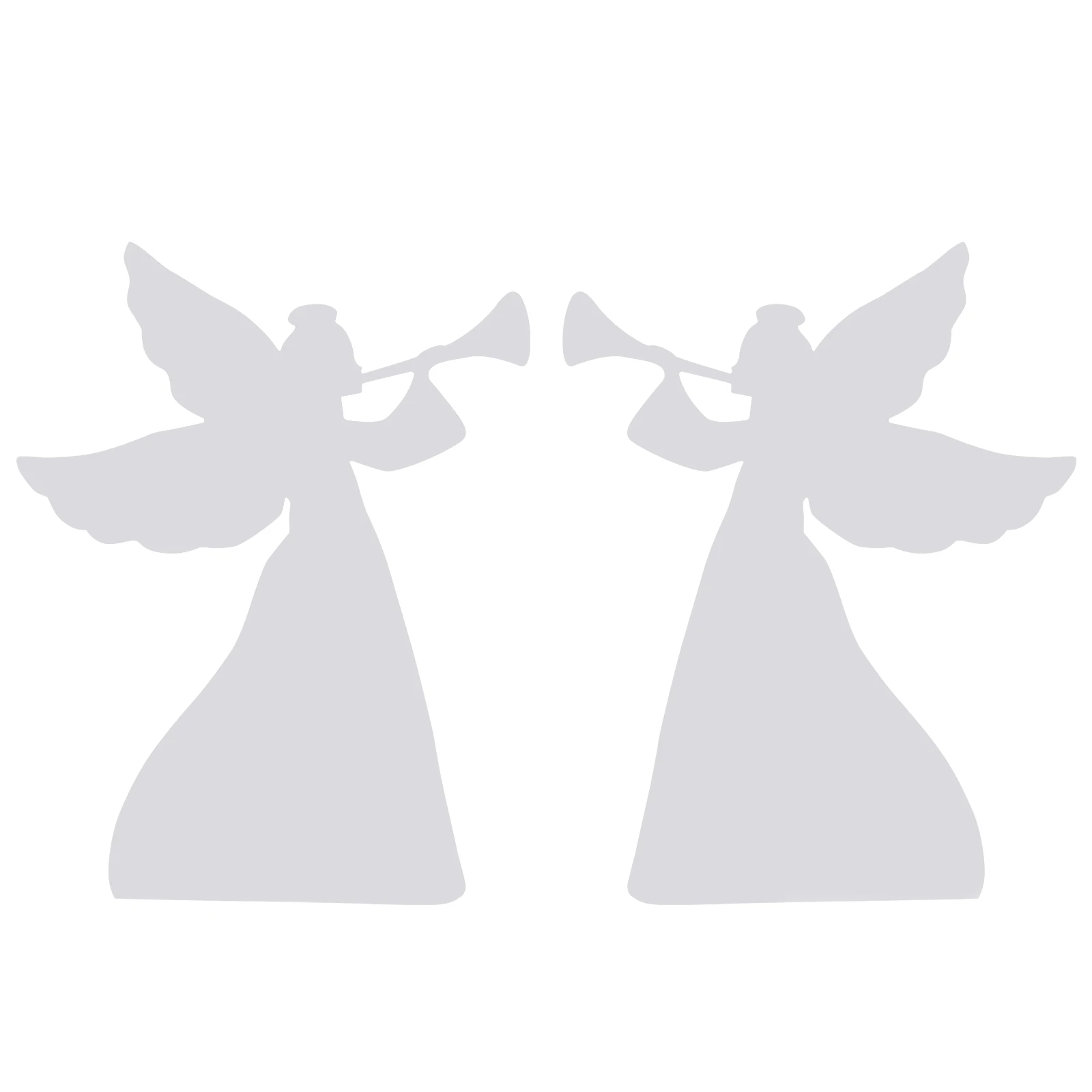 

2pcs 36in PVC Angel Garden Angel Decoration White