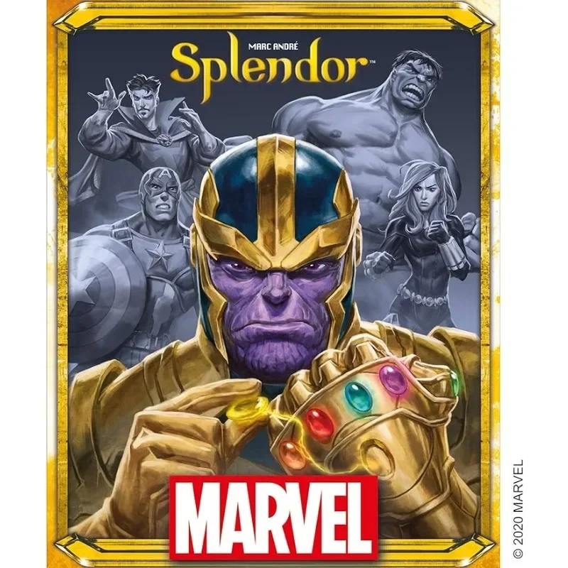 Marvel Splendor Board Game Jewel Pad Battle Party Friends Party Role Play Game Collection Fun Family Game for Kids and Adults