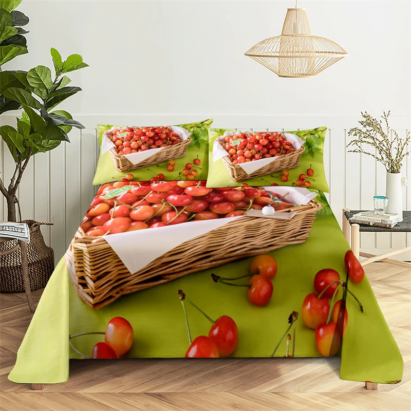 

Colors Fruit Queen Sheet Set Gorgeous Girl, Lady's Room Bedding Set Bed Sheets and Pillowcases Bedding Flat Sheet Bed Sheet Set