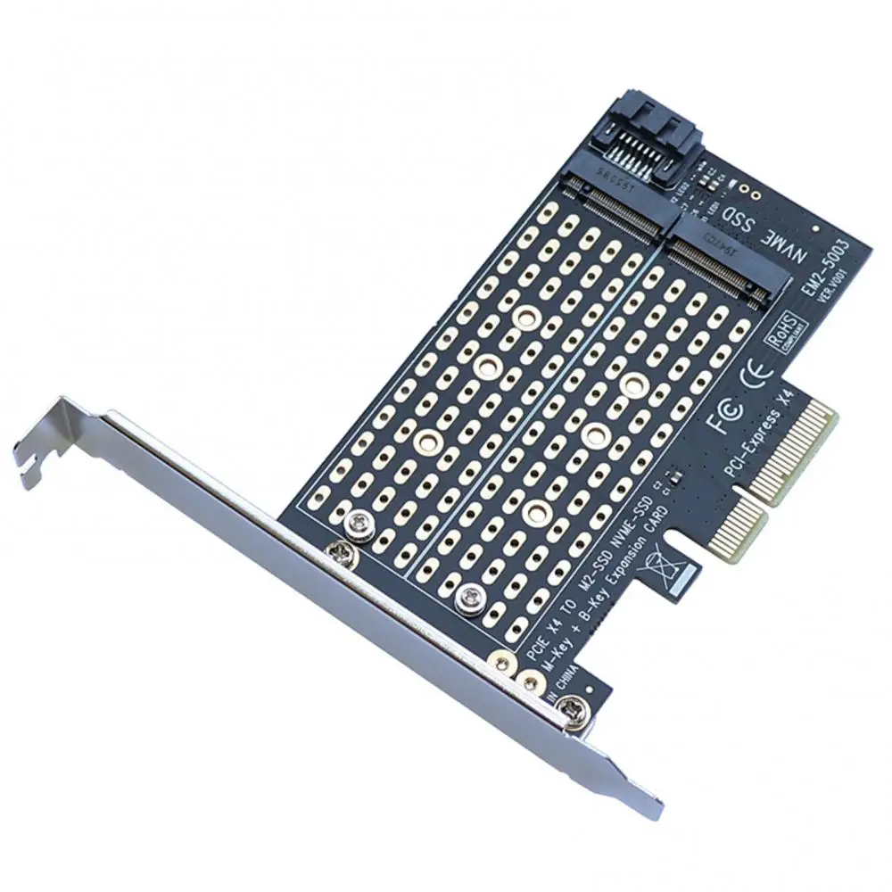 Adapter Board Single/Dual M.2 NVME NGFF To Pcie 4x M2 SSD adapter B/M Key Support PCI Express 3.0 2230-2280 Hard Drives