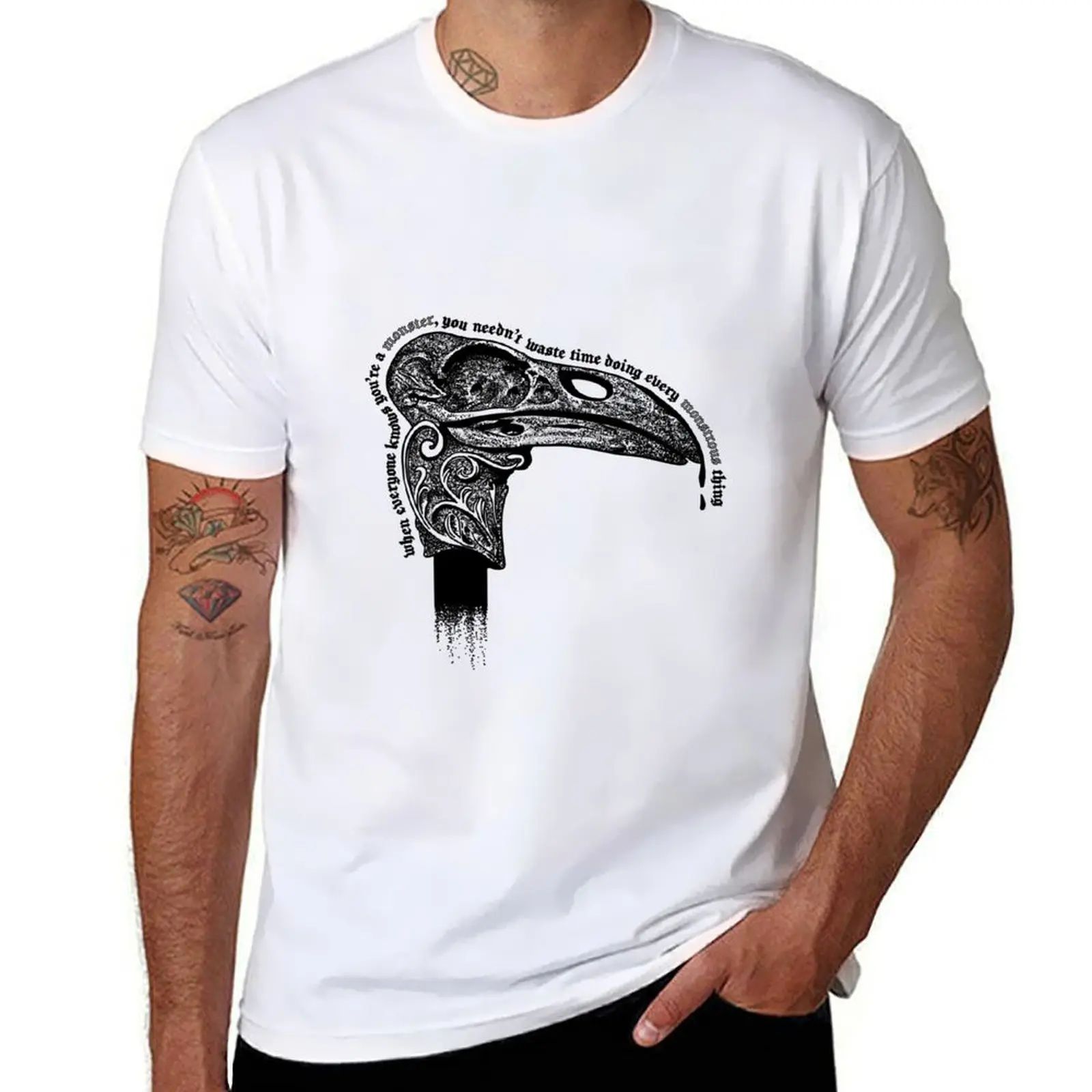 

kaz brekker cane T-Shirt t shirt man cotton t shirt man luxury T-Shirt