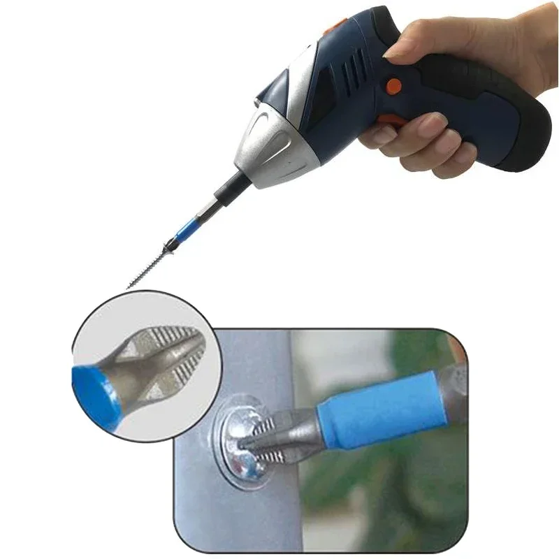 10 قطعة 50 مللي متر مكافحة زلة فيليبس PH2 مفك بت مجموعة الإفراج السريع 1/4 "عرافة عرقوب المغناطيسي تلميح جانب واحد مفك مسامير بت