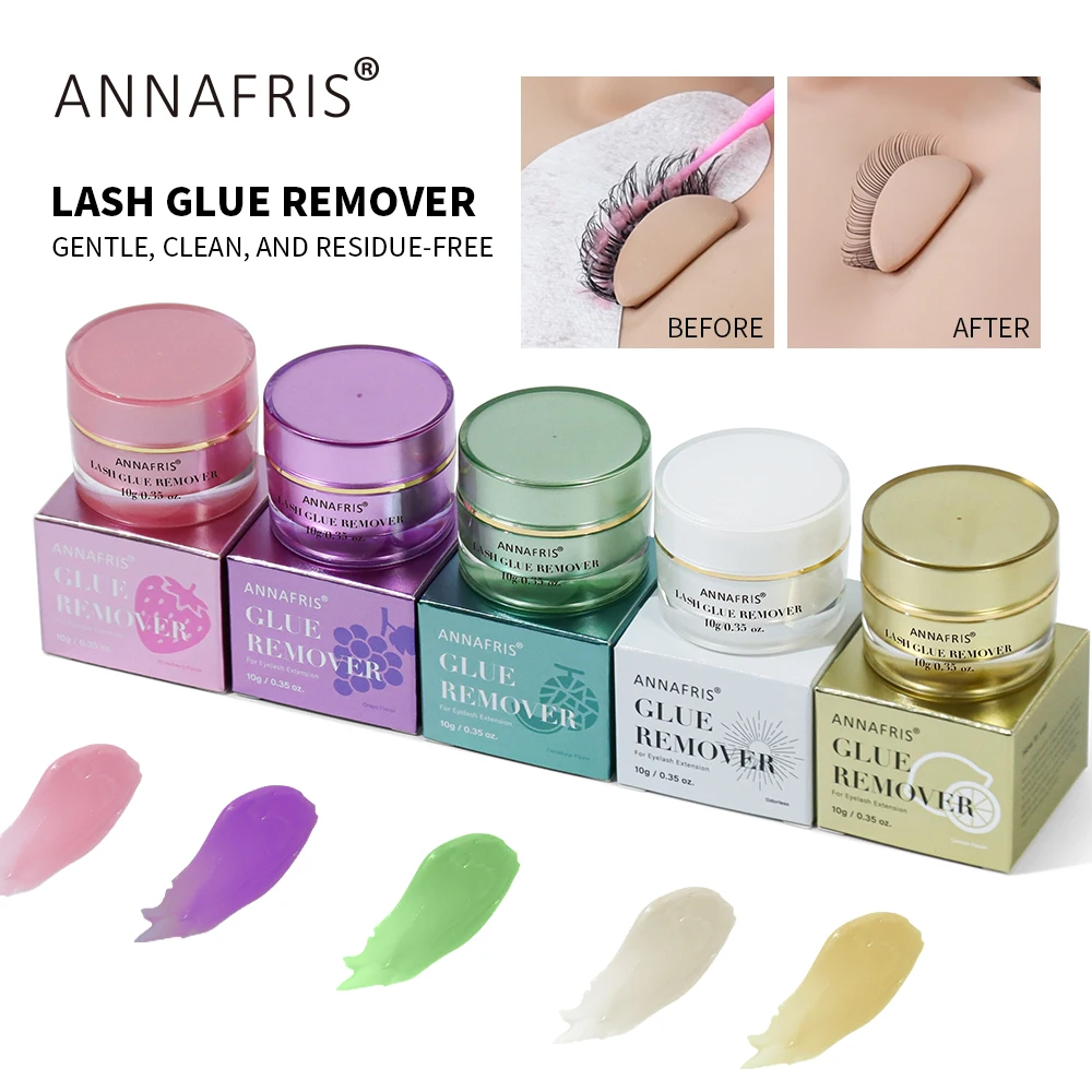 ANNAFRIS 10g dissolvant de colle à cils nettoyage rapide cils crème professionnelle Extension de cils crème dissolvant de colle
