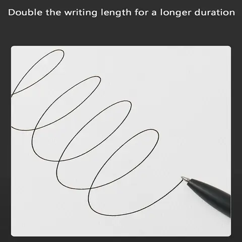 KACO Gelpennor Press Signature Pen Stationery Metallpennklämma 0,5 mm Svart Bläck Snabbtorkande Stor Kapacitet 800M Slät Skrivning 10 best sales tunn penna - №3