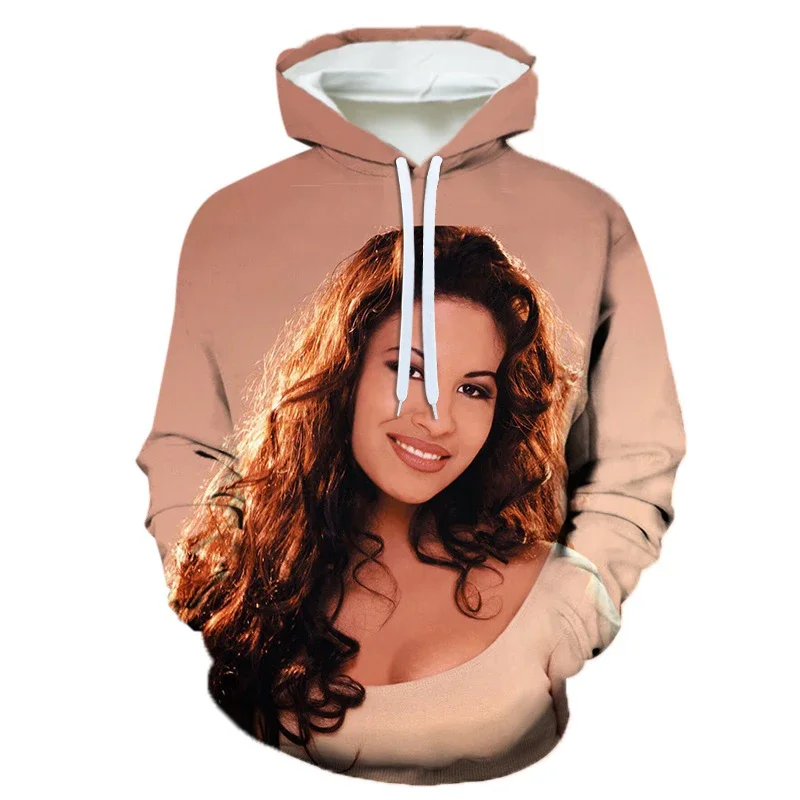 Autumn Fashion Selena Quintanilla 3D Print Hoodies Men Women Casual Sweatshirts Oversized Hoodie Pullovers Tracksuit Clothing