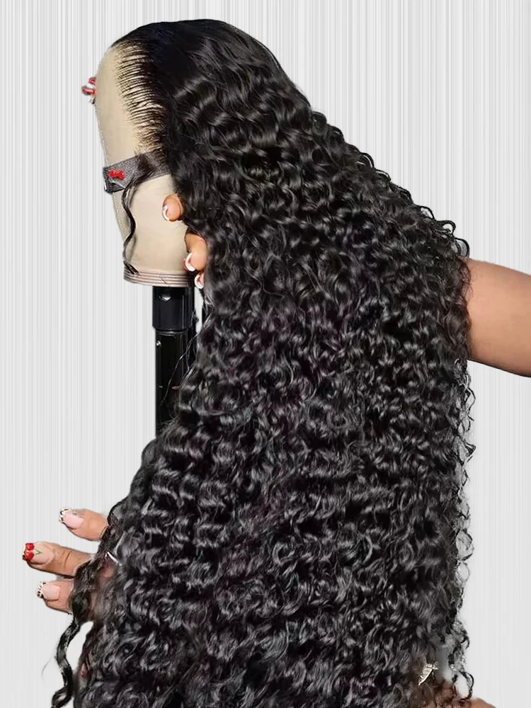 40 46 بوصة فضفاض موجة عميقة شعر مستعار أمامي 13x4 13x6 Hd الدانتيل الجبهة الباروكات البرازيلي شعر بشري مجعد شعر مستعار للنساء 300% الكثافة
