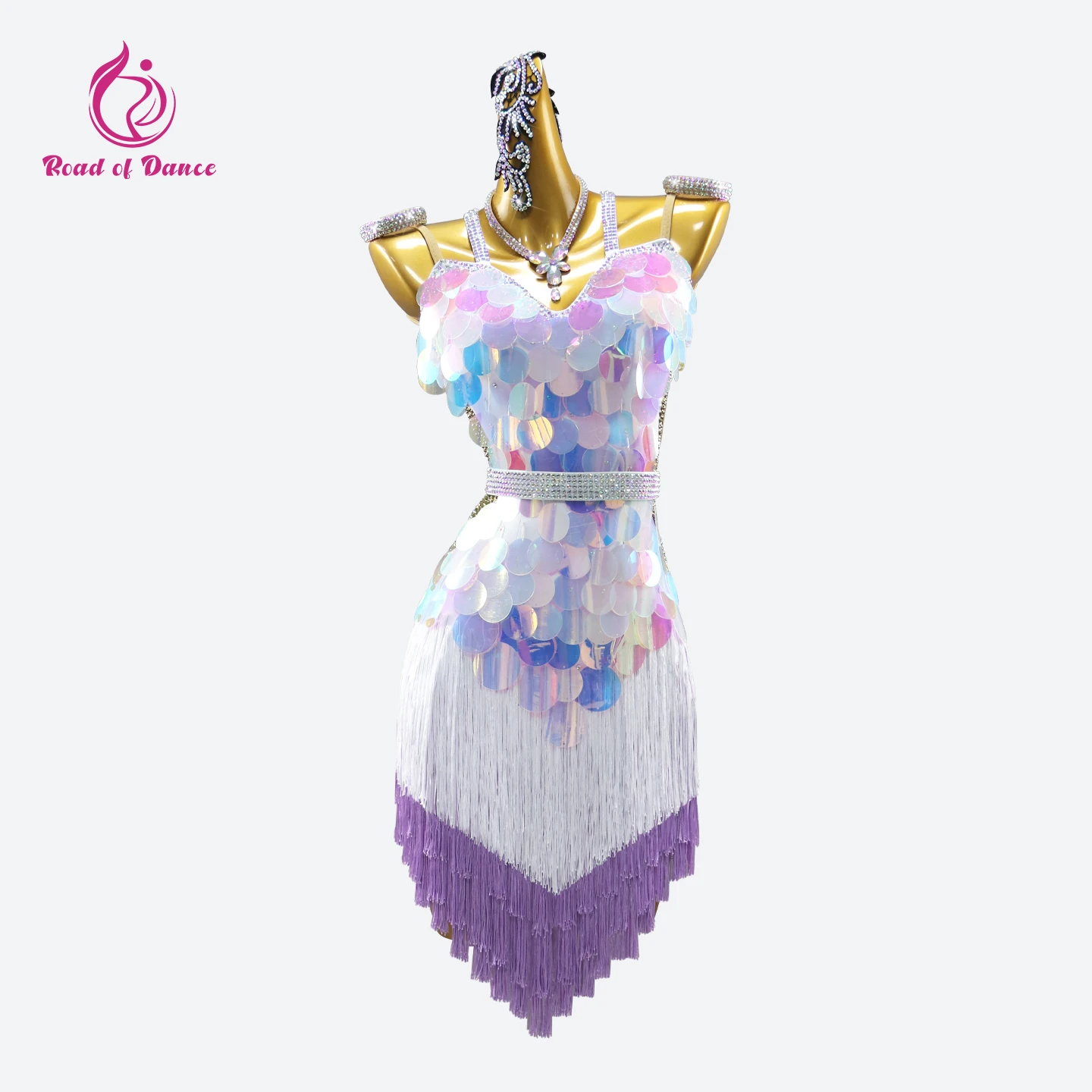 Latin Dance Dress Woman Party Ballroom Skirt Cheerleader Costume Girls Match Sports Sexy Elegant Outfits 2026 Short Evening Suit