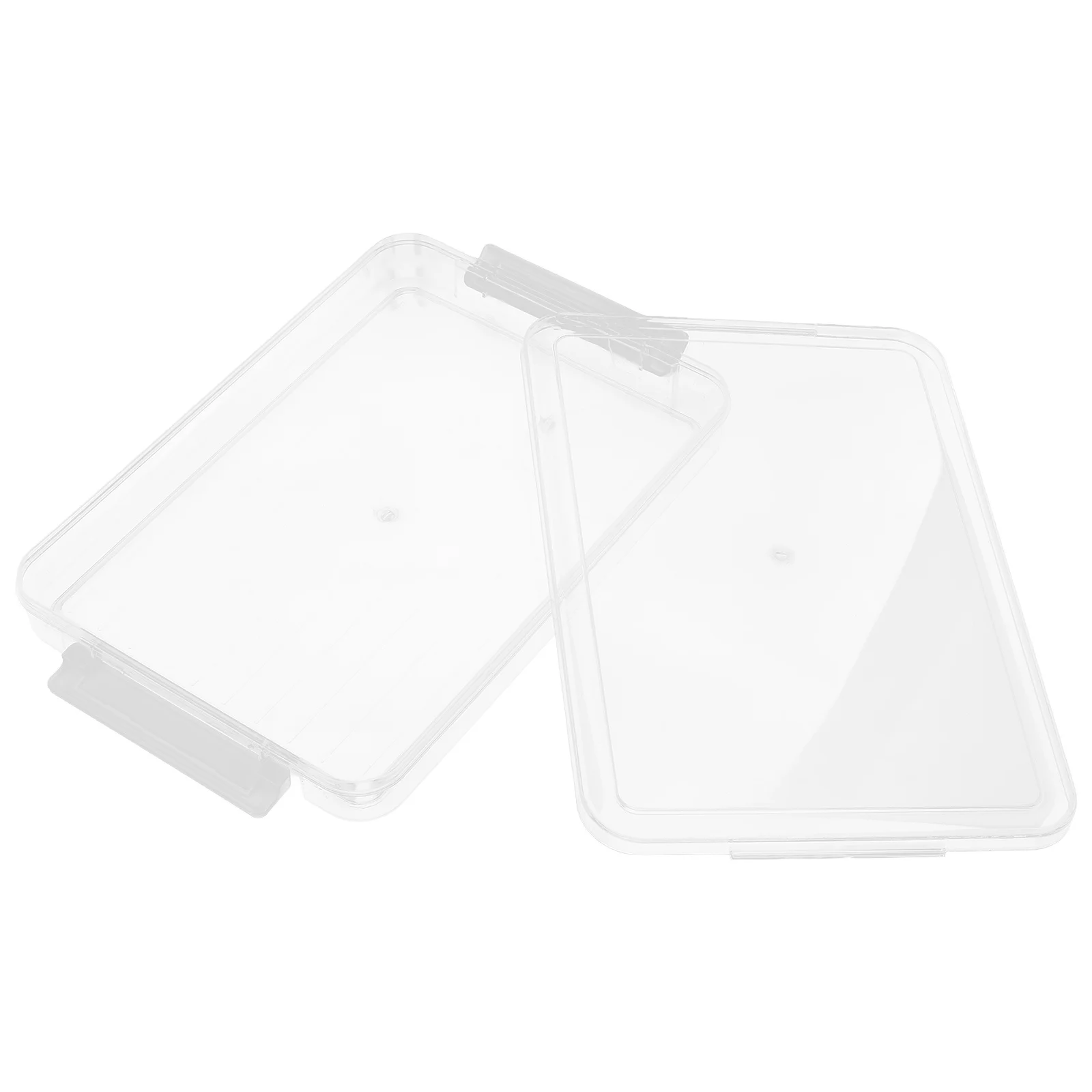 

A4 File Box Transparent Acrylic Document Organizer Large Capacity Storage For Papers Certificates Scrapbook Magazine Stackable