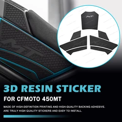 Motorcycle Accessories Rubber Gas Tank Decoration And Protection Thicken Decals Fuel Tank Stickers Kits For CFMOTO 450MT 450 MT