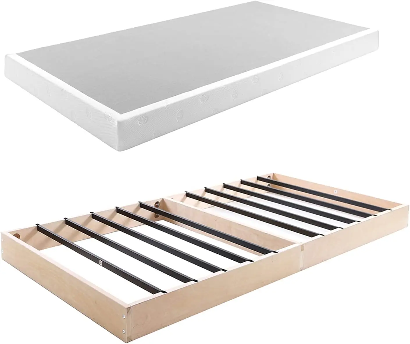 Box Spring Low Profile Metal Heavy Duty Easy Assembly robuste Box Spring materasso Foundation, supporto robusto e robusto nessun rumore