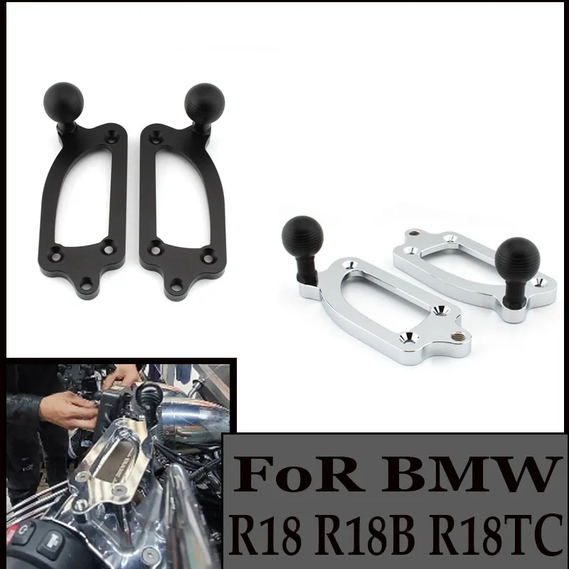 

For BMW R18 R18B R18TC 2021 2022 1pair Upper Pump Cover With Hand Bracket Ball Head Hydraulic Brake Oil Cup Decorative Cover
