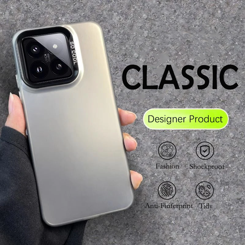 Klassische Glare Matte Klar Hartplastik Zurück Fall Abdeckung Für Xiaomi 15 Ultra 14 14T 13 13T 12 12s 12T 11 Lite Pro Telefon Fällen