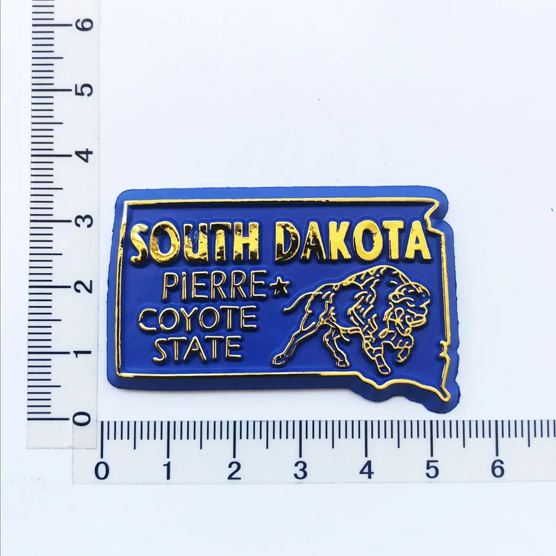 South Dakota Fridge Magnets Travel 3D Memorial Magnetic Refrigerator