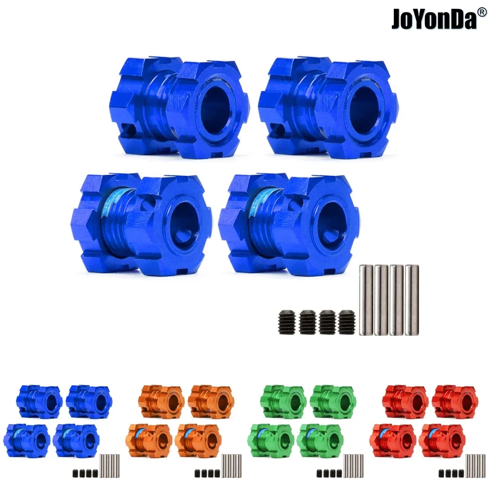 

#8654 Aluminum 17mm Splined Wheel Hubs & Nuts for TRAXXAS E-Revo 2.0 VXL 86086-4 RC Model Car