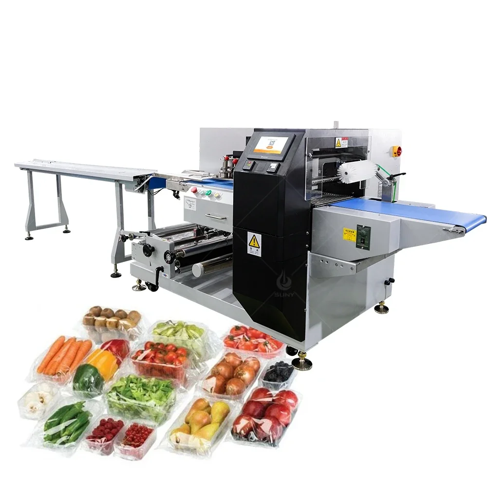 Automatic Fruit Vegetable Carrot Pouch Flow Horizontal Packing Packaging Machine