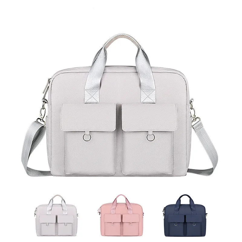 

Waterproof Shockproof Shoulder Bag Briefcase Men's Laptop Women's Tote Crossbody Travel Office Business Document Storage Pouch
