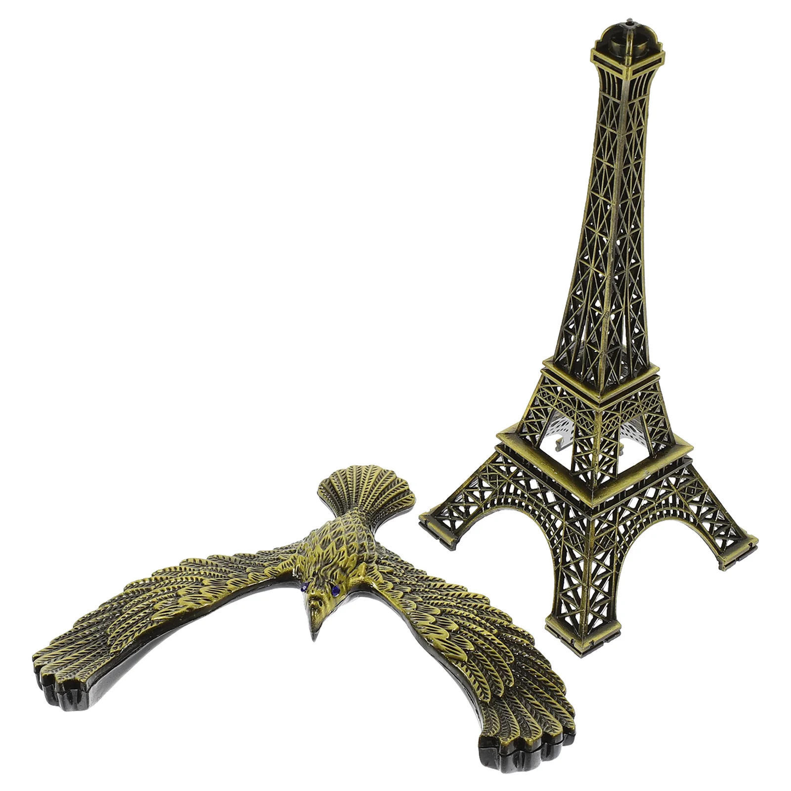 Balancing Eagle Tower Eiffel Statue Bird Balance Toy Car Decor Alloy Accessories Office