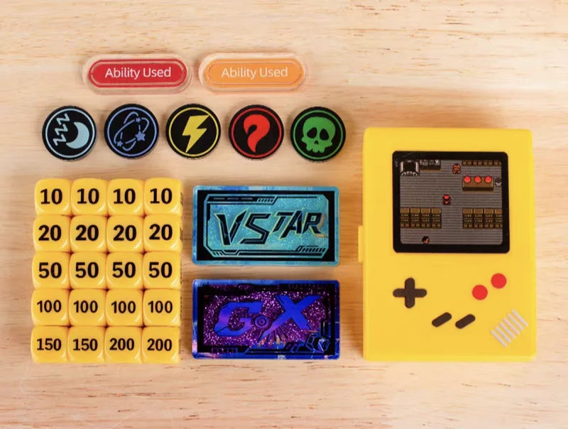 ポケモン-tcg-ボードゲーム-ダイス-ダメージカウンター-ダメージインジケーター-クイックサンドプレート-プロフェッショナルバトルセット