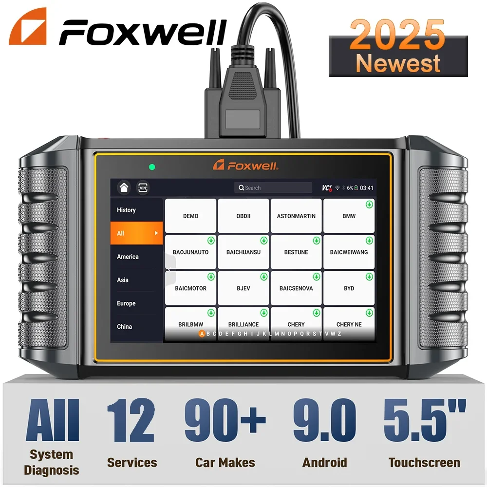 

2025 Foxwell NT726 OBD2 Scanner All Systems Oil EPB 12 Reset D.PF Battery Registration Code Reader OBD 2 Car Diagnostic Tools