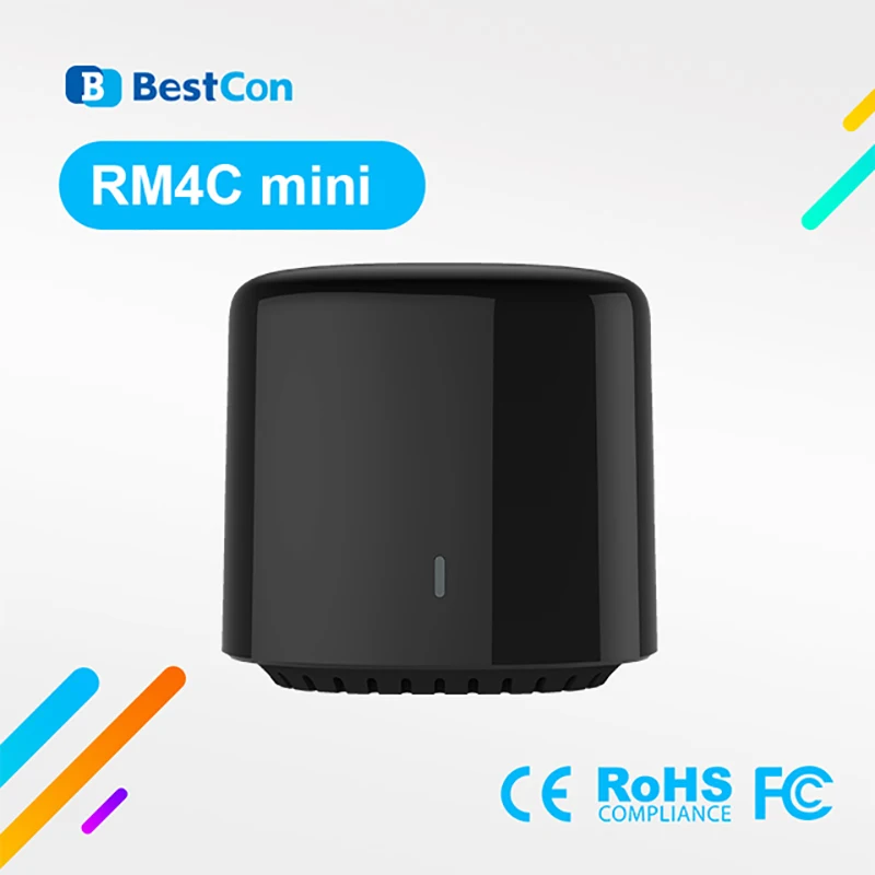 BroadLink-Control remoto IR, interruptor inteligente inalámbrico Bestcon RM4C, Mini controlador Universal WiFi Bluetooth, funciona con Alexa y Google Home