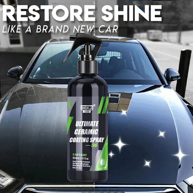 Nano Ceramic Car Coating Spray Hydrochromo Car Paint Care Polymer Detail Protection Liquid Wax Wash Spray Detailing Car Products