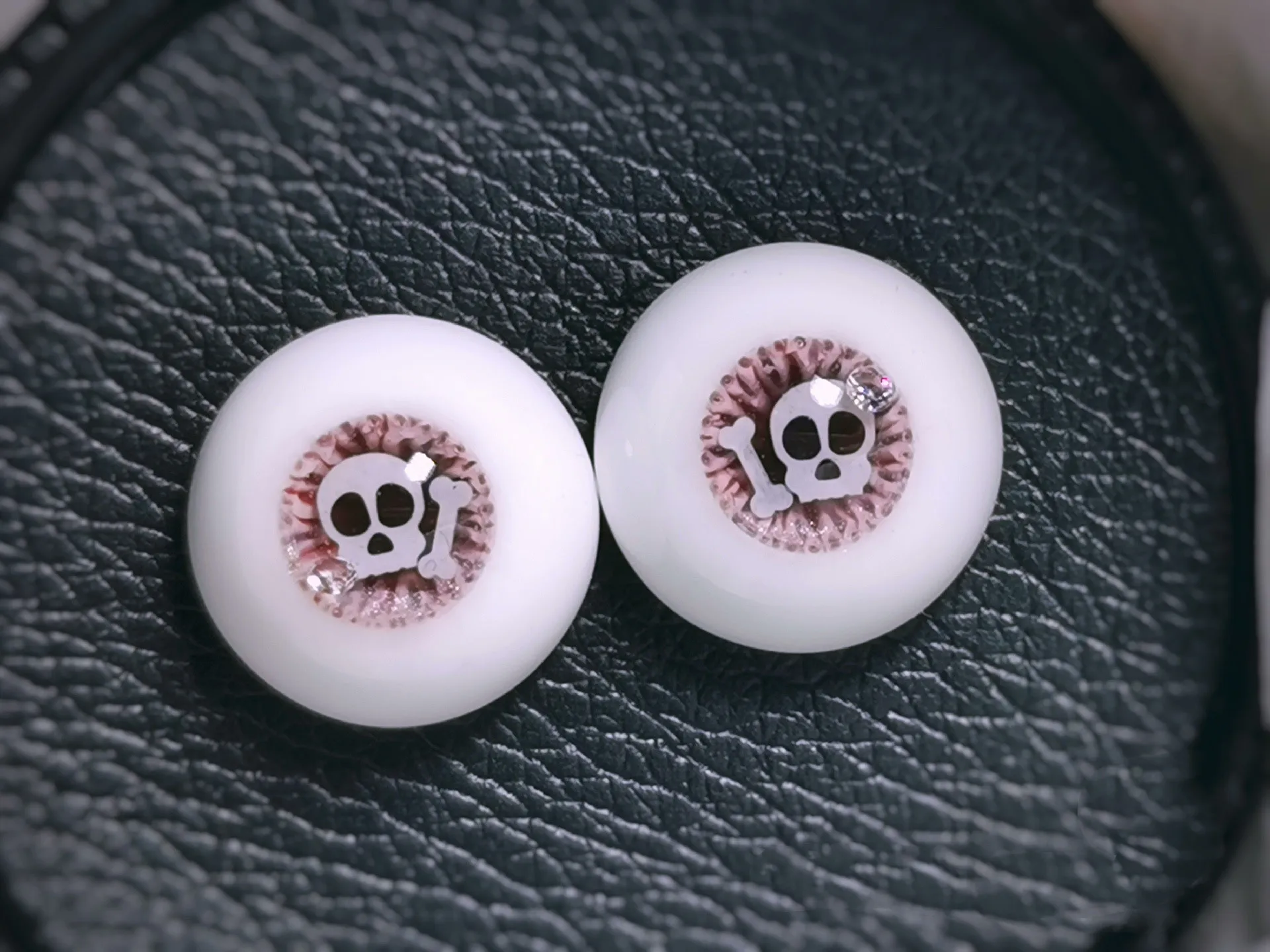 

Beautiful 14mm BJD Doll Toys Eyeballs Plaster Eyes "Little Skeleton" 1 Pair