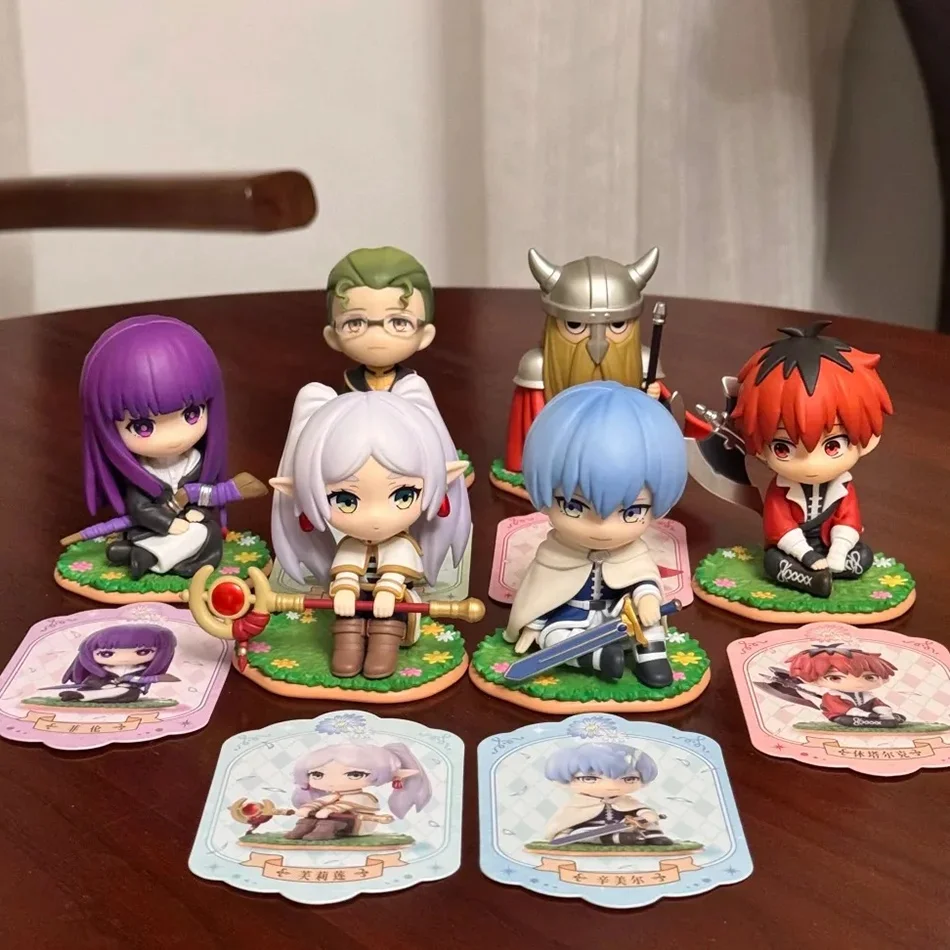 Nouvelles figurines d'anime Frieren: Beyond Journey's End, 6 pièces, 7 cm, figurine d'action Frieren Himmel, collection de figurines pour garçons, jouets de collection.