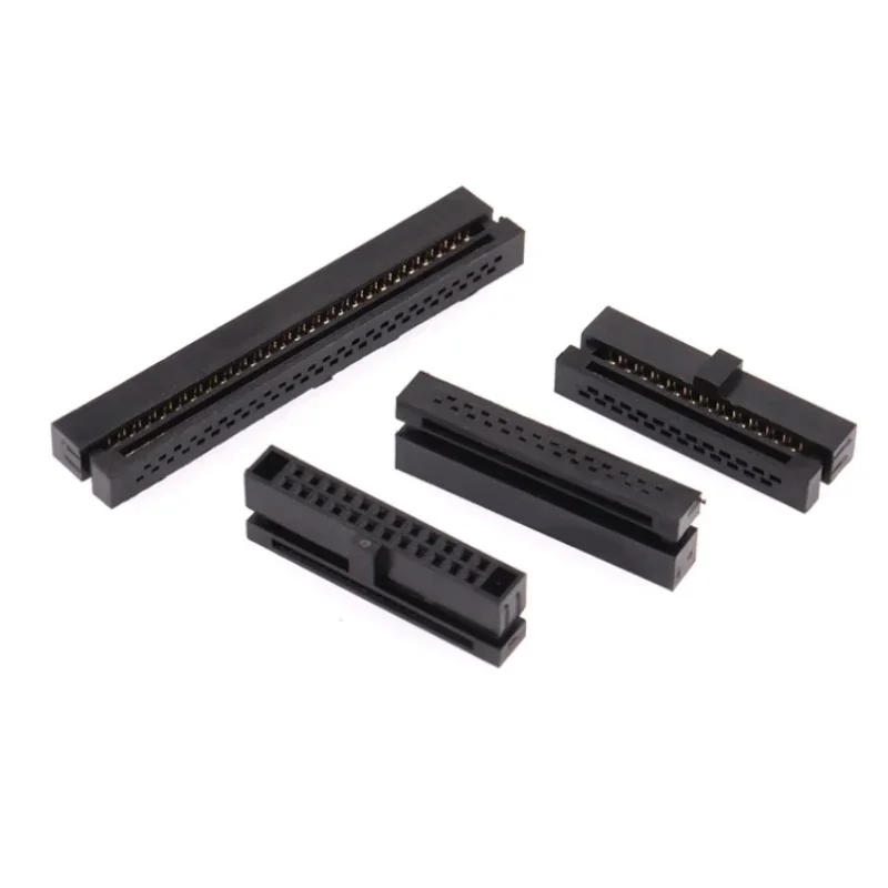 10 قطعة/الوحدة 1.27 مللي متر الملعب IDC أنثى رأس المقبس كابلات الموصلات مختلف دبوس خيارات 6P إلى 50P FC موصل للإلكترونيات