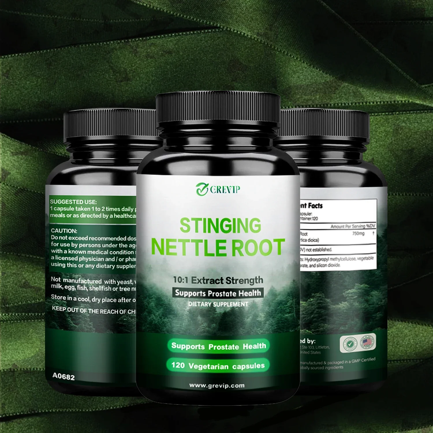 

Stinging Nettle Root Extract Capsules - Promotes Prostate Health, Urinary Tract Support - Non-GMO, Gluten Free