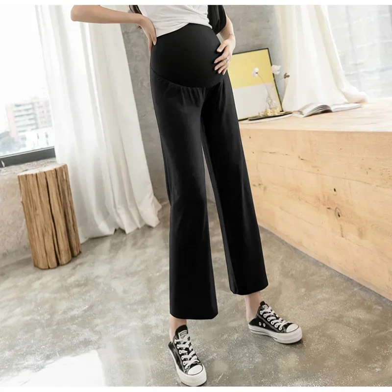 Spring Thin Fashionable Outwear Loose Casual Straight Trousers Maternity Clothes Pregnant Women\'s Pants