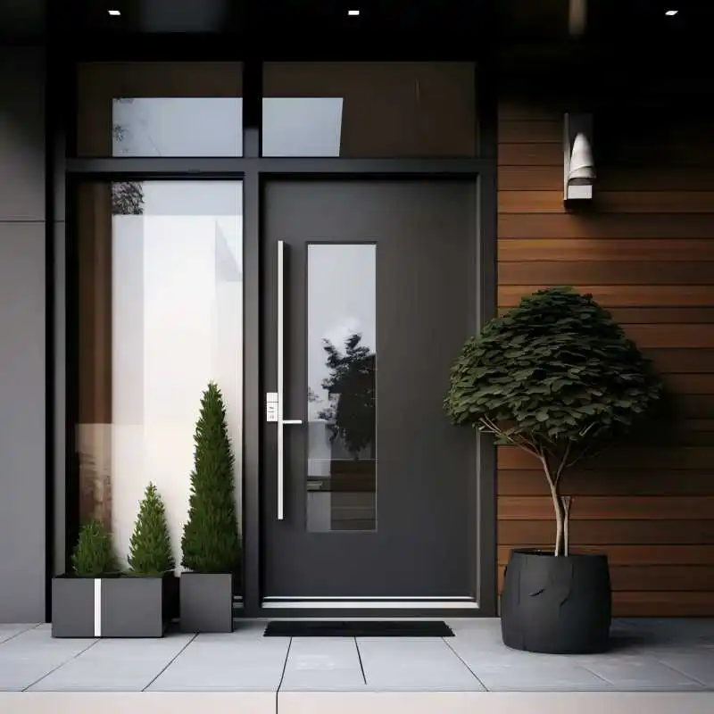 Secure Entrance Doors Exterior Aluminum Door Entry Door for Home Front Door Custom Security Door Emergency Gate