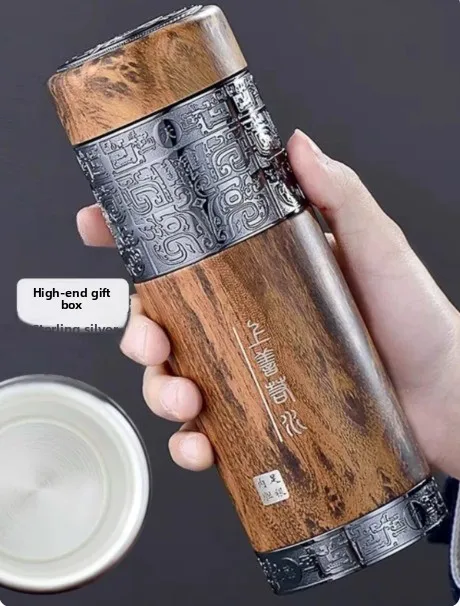 High-end sterling silver thermos cup high-value business tea cup