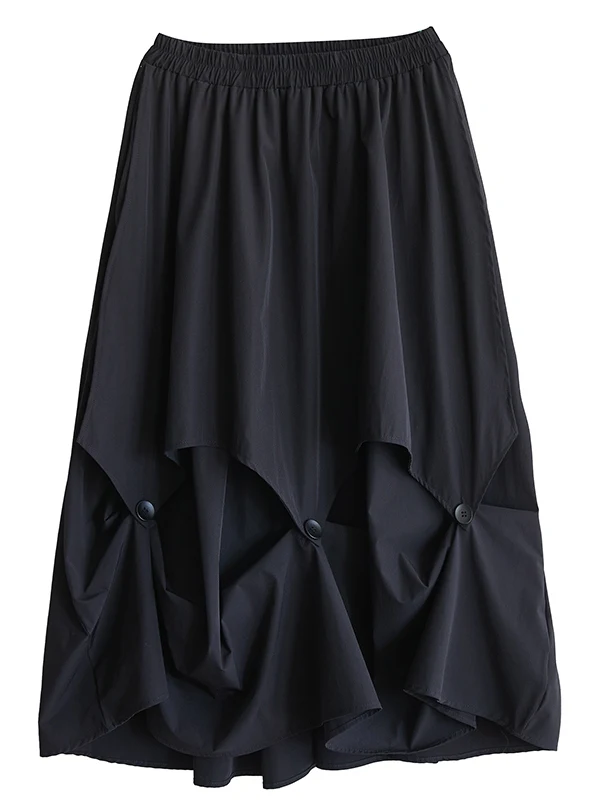 Losse wijde pijpen negen tenten patchwork veelzijdige lente zomer Koreaanse Sle f rok bloemenprint midi rok voor dames