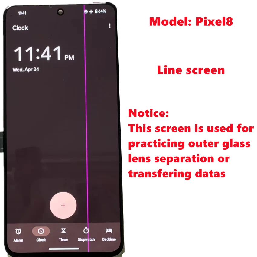 Oryginalny wyświetlacz LCD do Google Pixel 8 Wyświetlacz LCD do Google Pixel 8 Ekran dotykowy Digitizer Zestaw używany z linią — zdjęcie produktu 2
