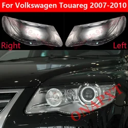 Auto Car For Volkswagen Touareg 2007-2010 Front Headlight Glass Headlamp Transparent Lampshade Lamp Shell Lens Cover