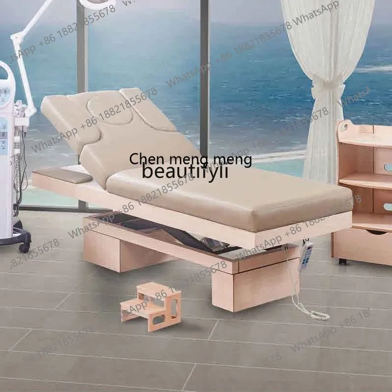 

X High-end electric beauty bed multi-function, massage, solid wood health treatment bed