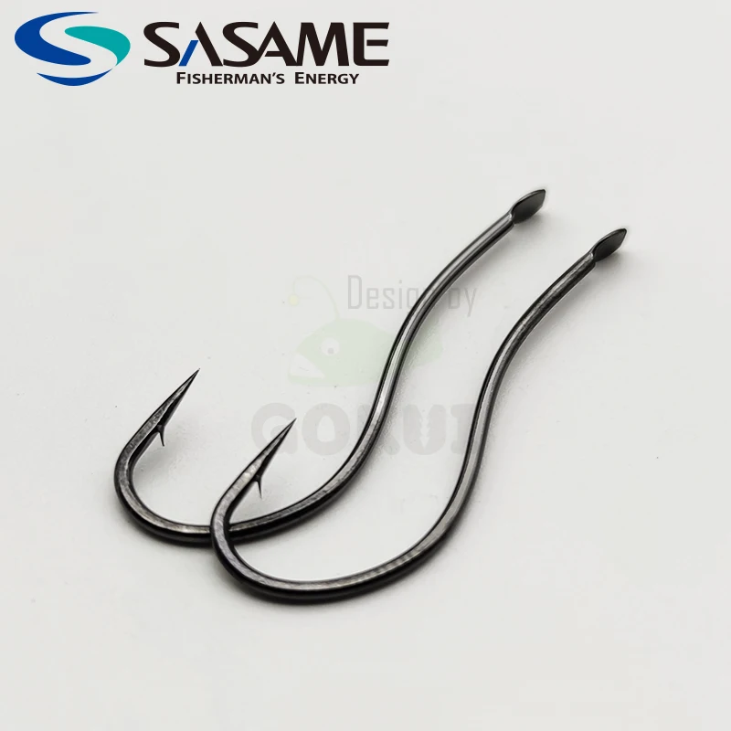 SASAME Live Bait Fishing Hook KAREI Barb Fishhook Long Shank High Carbon Steel Fly Fishing Accessories Fishing Goods Fish Tackle