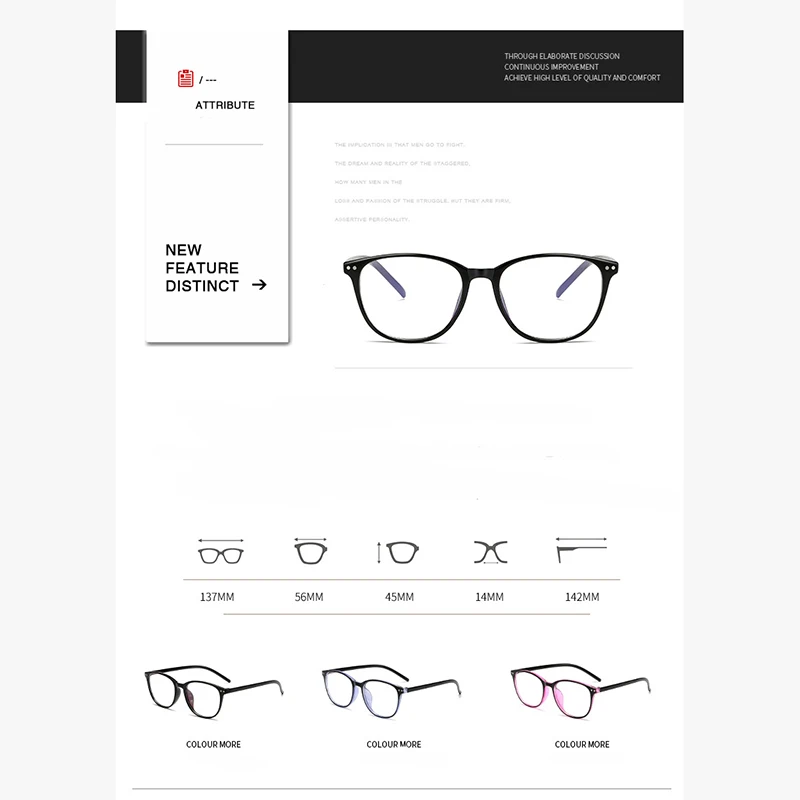 2024 neue Frauen Lesebrille Mode Computer Presbyopie Lesen Brillen Optische Dergee + 1,0 + 1,5 + 2,0 + 2,5 + 3,0 + 3,5 + 4,0 – Detail 5