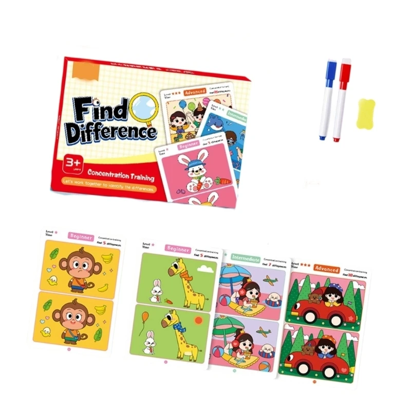 64-sheets-cartoon-themed-training-game-cards-enhances-focusing-and-logics