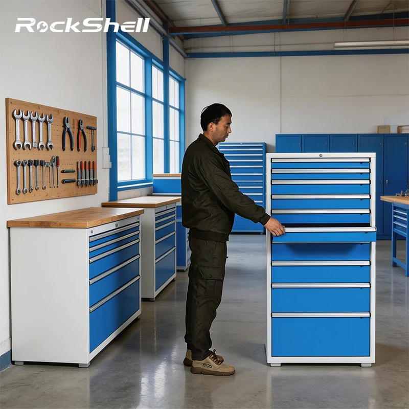 Industrial Storage Cabinets Tool Organization System Modular Workspace Solution For Factory Tool Organization